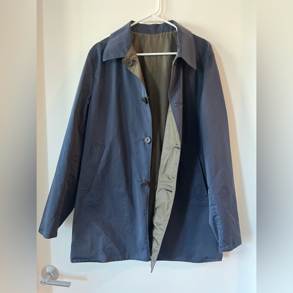 Jigsaw Women Classic Windbreaker Jacket Reversible Blue and Green colors sz M - Picture 3 of 12